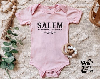 Ropa De Bebé Brujo, Ropa De Bebé Salem, Traje De Bebé Coven, Ropa De Bebé Brujo, Traje De Recién Nacido, Regalo De Mamá Nueva Mamás, Calavera Gótica Recién Nacido