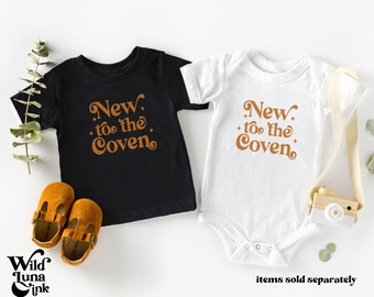Coven Baby Bodysuit, Witchy Baby Clothes, Matching Family Sibling New Mom Mommy Mama Shirt, Mystical Witch Alternative Clothing, Wicca Gift
