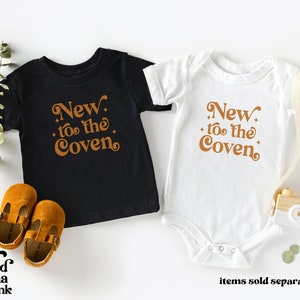 Coven Baby Bodysuit, Magic Moon Witchy Baby Clothes, Celestial Matching New Mom Mommy Mama Shirt, Mystic Witch Alt Clothing, Wicca Gift Her