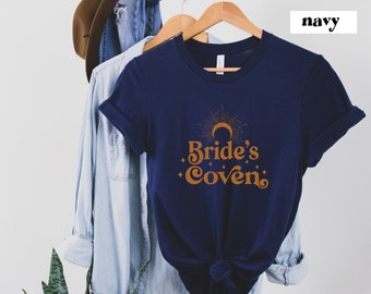 Witchy Bridal Coven Shirt Gift, Bride Tarot Card Bachelorette Tee, Celestial Wedding, Bridesmaid Witch Bachelorette Party, Zodiac Tshirt