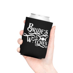 Bride&#39;s Witches Witchy Can Cooler, Enganche del Tarot de la Novia Enganchada, Decoraciones de la Despedida de Novia de brujas, Despedida de soltera bruja, Boda celestial