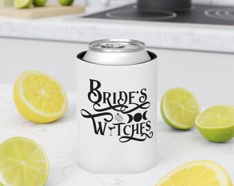 Bride's Witches Witchy Can Cooler, Hitched Bride Tarot Coven, Dekoracje na wieczór panieński czarownic, Wiedźmia Bachelorette, Niebiański ślub