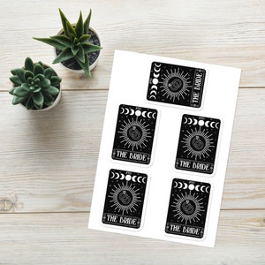 Celestial Bride Tarot Card, Bachelorette Stickers Gift, Witch Bridal Shower Party Favors, Hangover Bag Decorations, Witchy Moon Phases