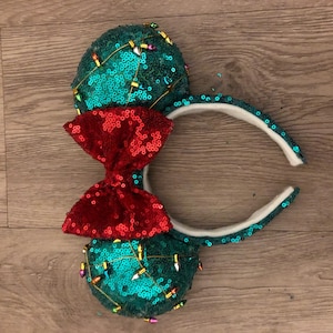 Christmas Light Minnie Ears