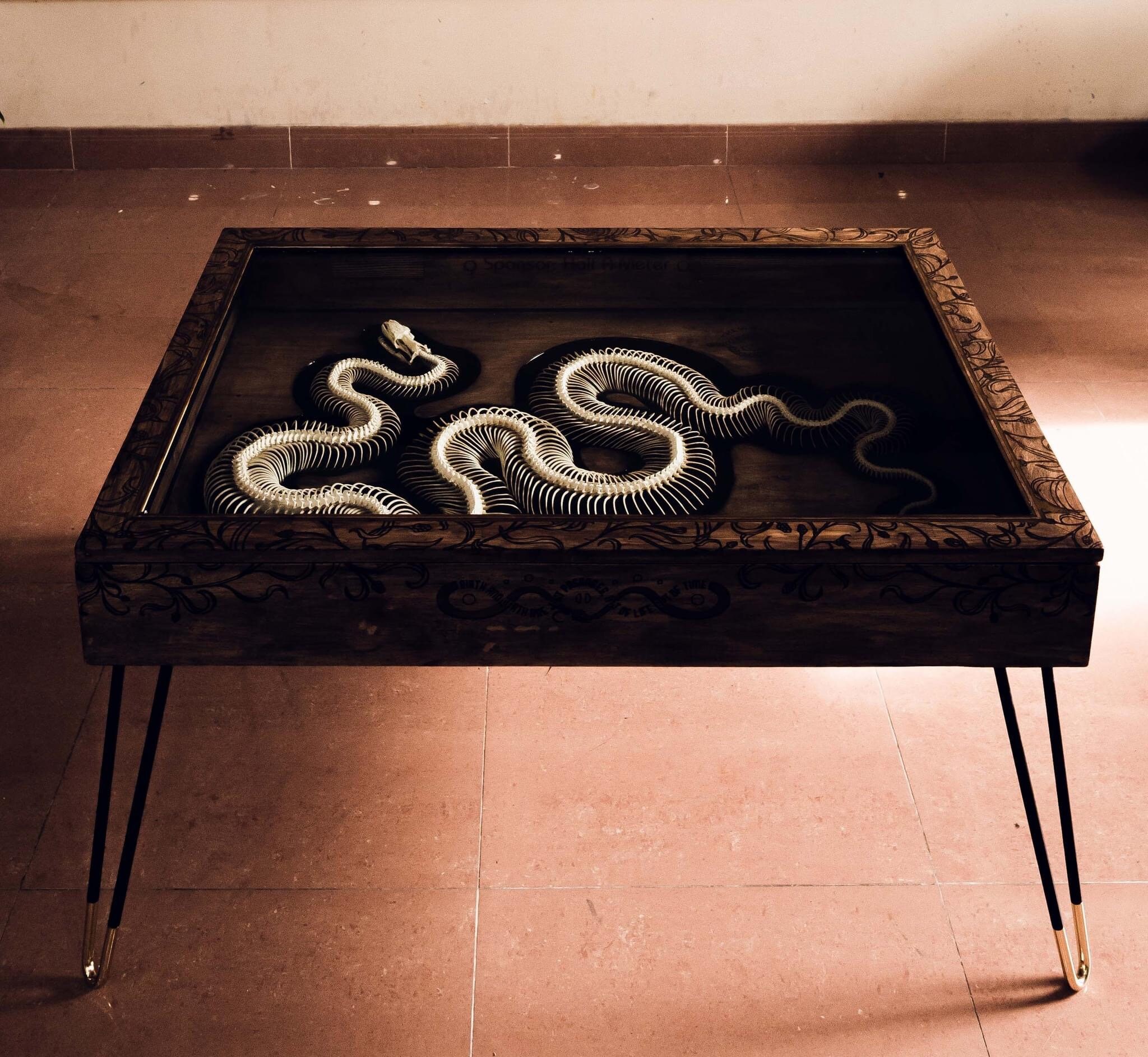 Resin Table With 3.2m Reticulated Python Inside - Etsy Canada