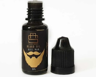 Boss Man Beard Oil - Inspired Grooming Formula for Growth & Conditioning, Fresh And Healthy Soft Beard - 10ml