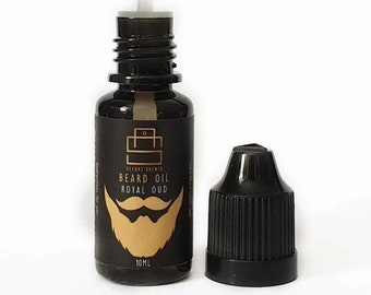 Royal Oud Beard Oil - Inspired Grooming Formula for Growth & Conditioning, Fresh And Healthy Soft Beard - 10ml