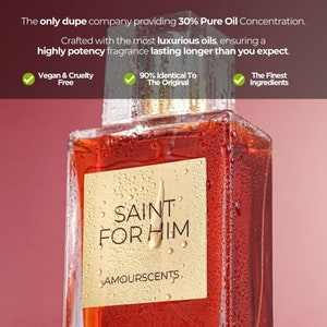 One 1 Million Inspired Alternative Perfume, Extrait De Parfum, Fragrances For Men image 4