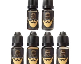 Beard Oil 6 Scents Bundle - Inspired Grooming Formula for Growth And Conditioning, Fresh & Healthy Soft Beard