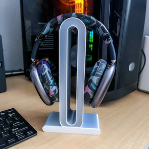 Soporte universal para auriculares de escritorio, soporte para auriculares con impresión 3D, organizador para auriculares de juegos, accesorio para auriculares de escritorio.