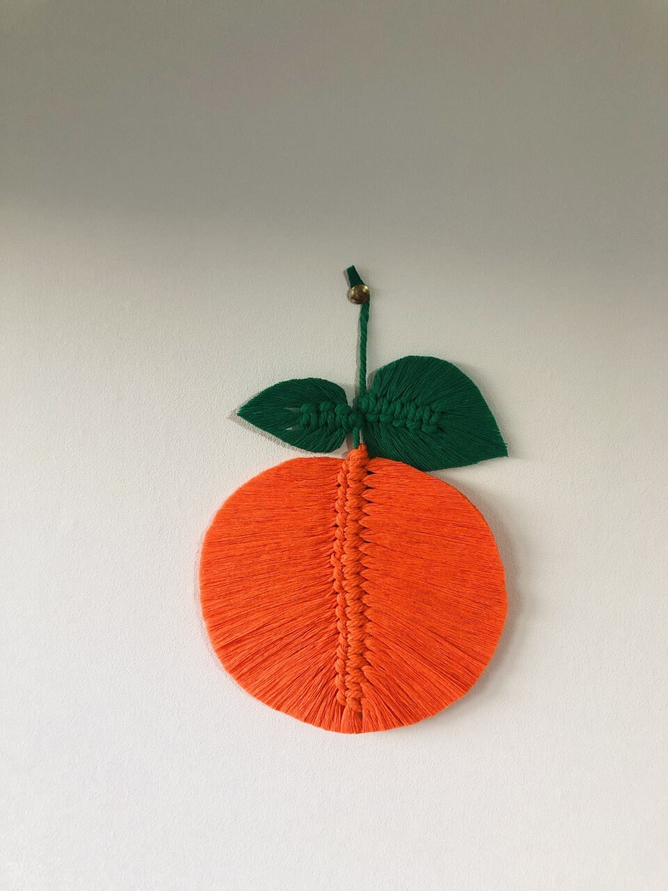 Orange en Macrame