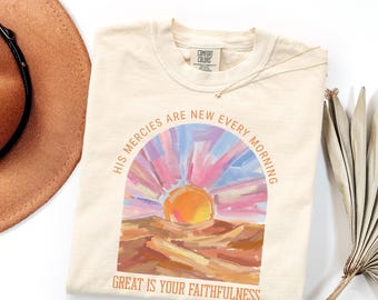 Comfort Colors® Christian Shirt Jesus Tee Christian Shirt Bible Verse Faith T-Shirt Comfort Colors® Bible Verse Shirt Faith Based Shirt