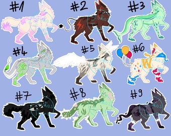 Canine / Wolf Fursona adopts , Fursuit Adoptable
