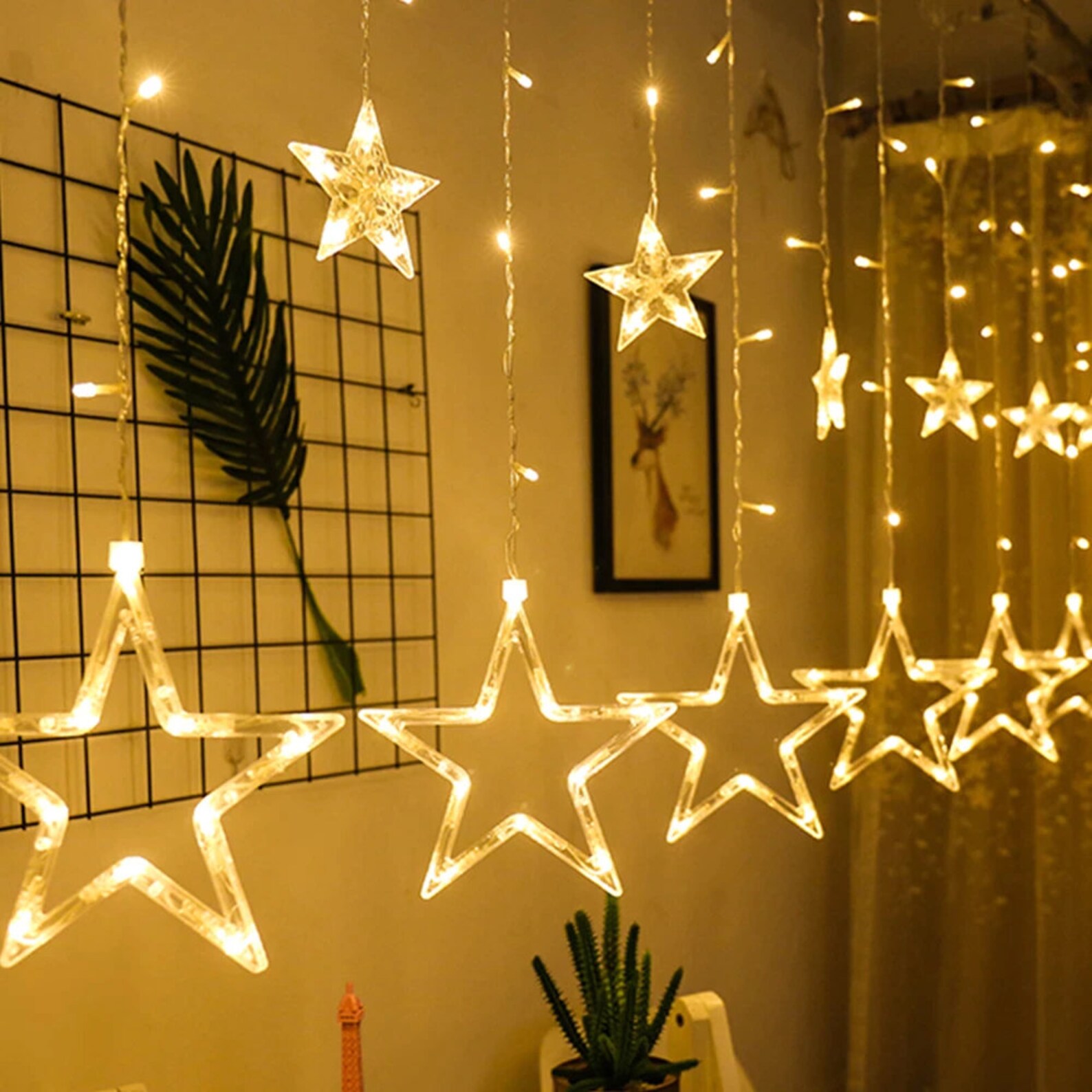 Star Curtain Lights LED String Lights Twinkle Fairy Lights Etsy UK