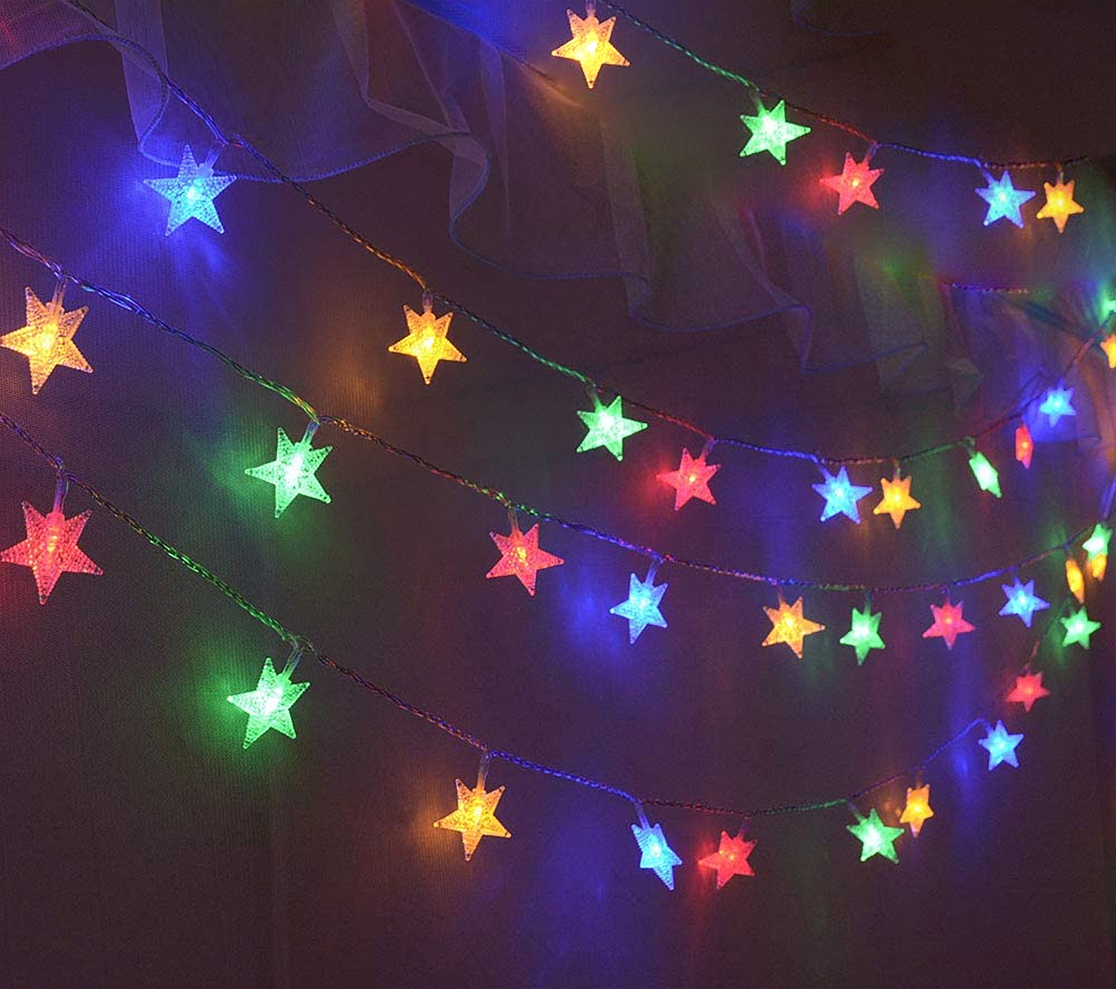 Star Fairy Lights Star String Lights String Lights Indoor Etsy UK