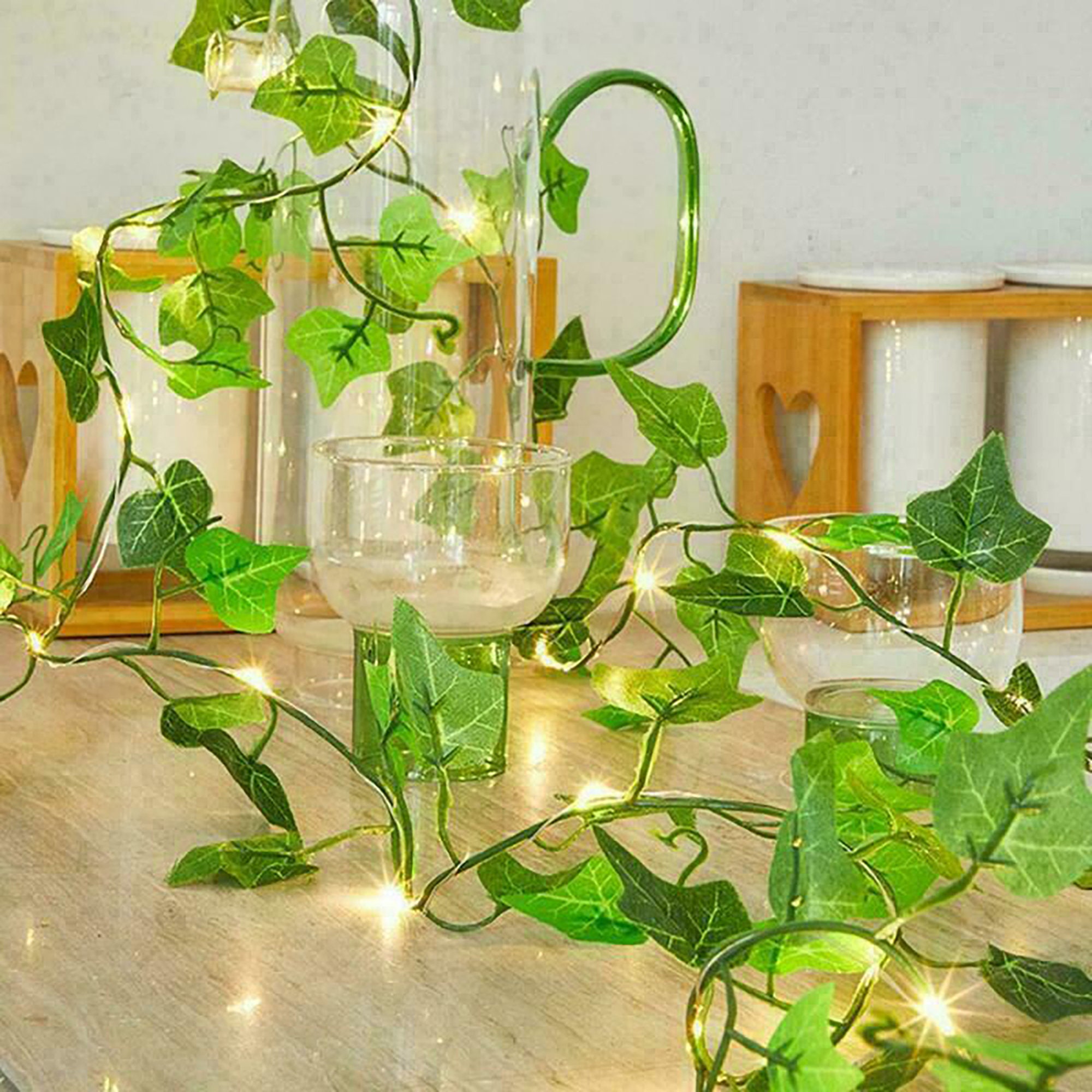 LED Solar Ivy String Lights Vines With LED Fairy Lights LED Etsy UK