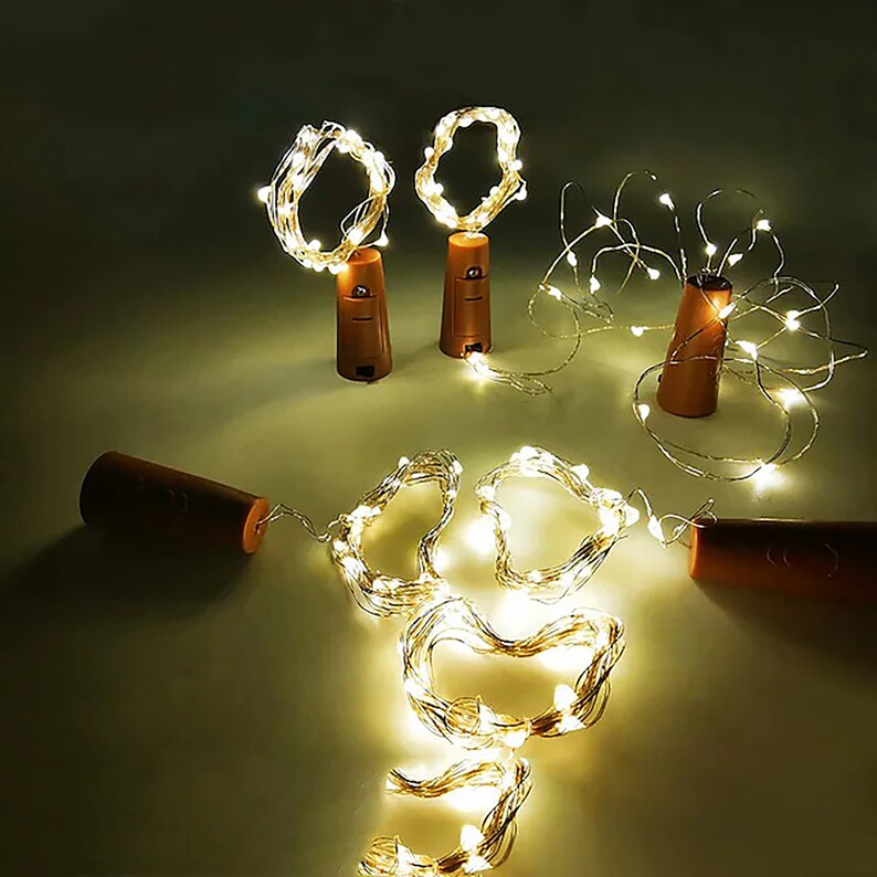 212 Wine Bottle Fairy Lights Wine Cork Lights Bottle Etsy UK