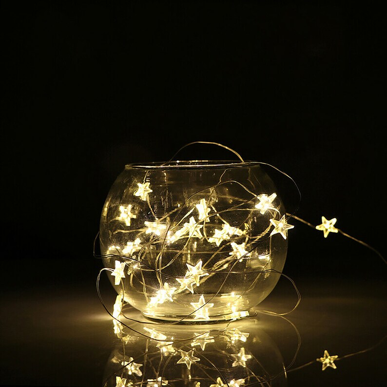 Star Fairy Lights Star String Lights String Lights Indoor Etsy UK