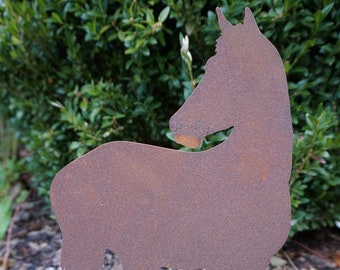 Caballo patinado "Luna" - Decoración equina - Figura animal