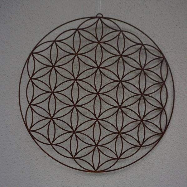 Patina flower of life "filigree" - garden - hanger