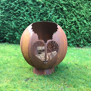 Edelrost FIRE BALL &quot;LIFELINE&quot; - Fire pot - Fire bowl