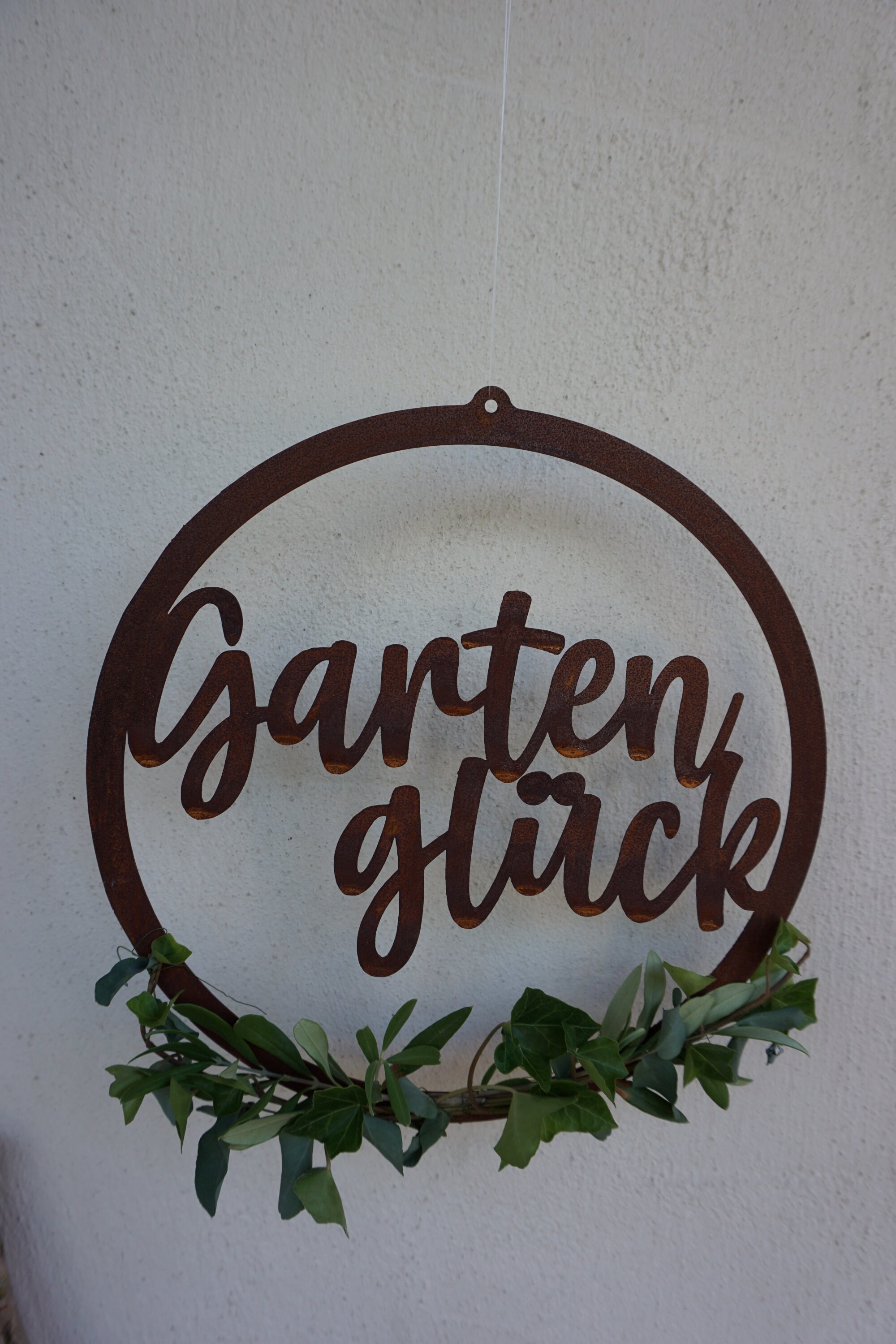 Schild Gartenglück Edelrost Dekoring Etsy.de