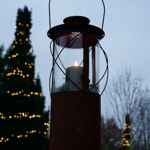 Patina lantern Bella garden decoration rustic rust image 2