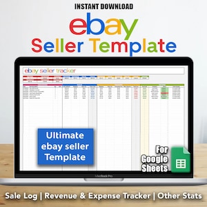 Etsy Verkäufer Tracker Vorlage für Google Sheets | Einnahmen- und Ausgaben-Tracker | ebay Bestelldetails und Statistik | Etsy-Verkäufertabelle