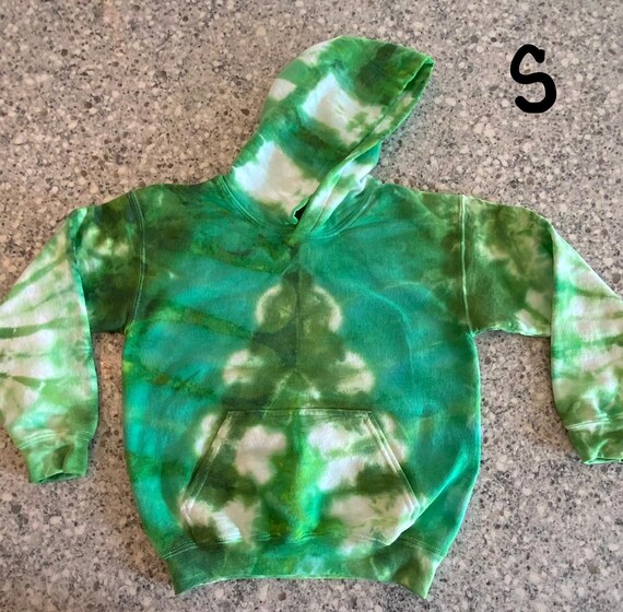 Youth Green St. Patricks Day Tie Dye Hoodie Tie Dye Sweatshirt Etsy