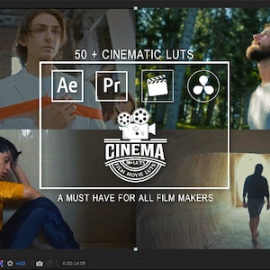 Mega 50 + Hollywood Movie LUTs Color Grading | Video and Photo | Mobile & Desktop | After Effects | Premiere Pro | Da Vinci | Final Cut Pro