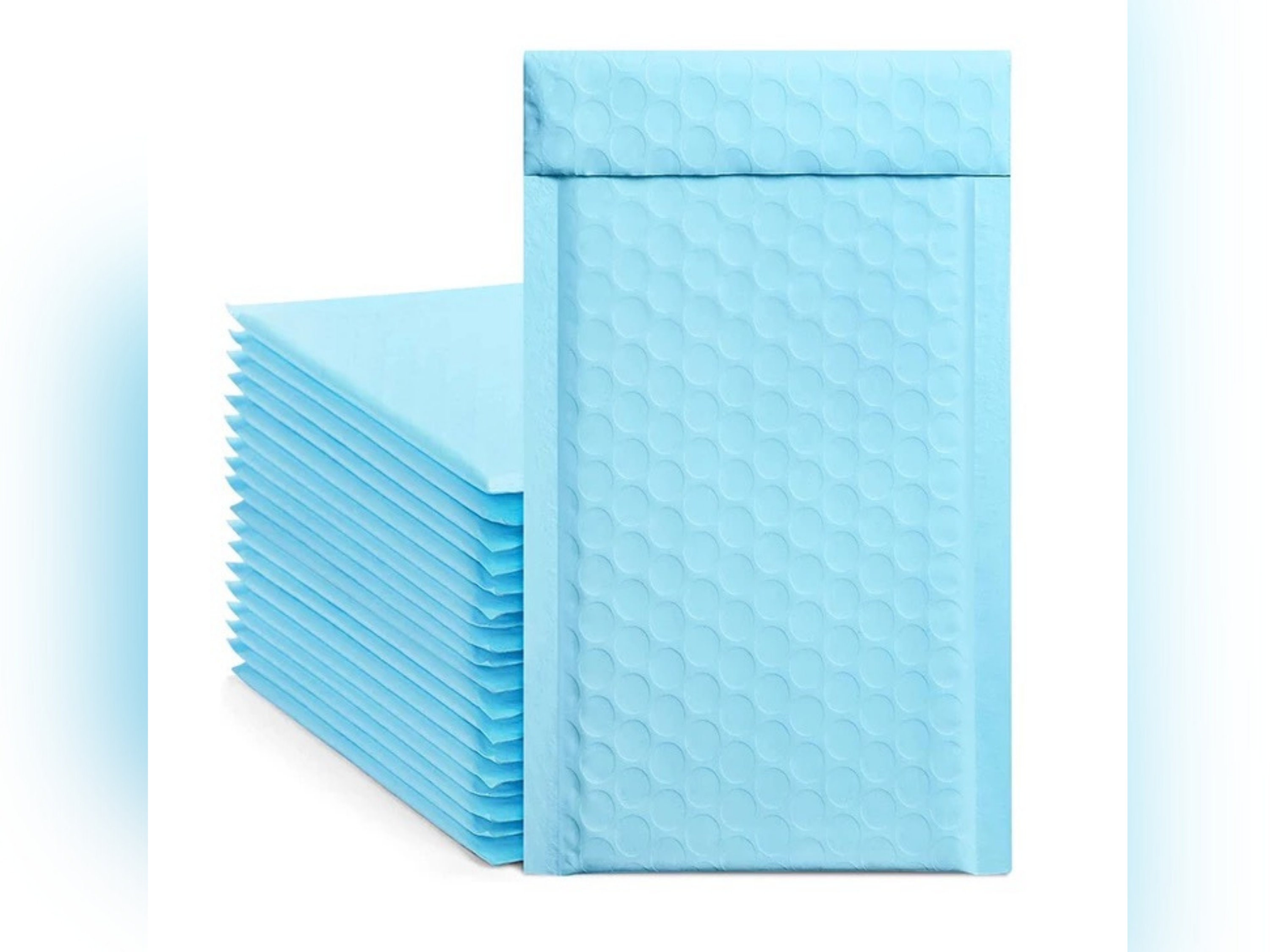 4x8 Light Blue Poly Bubble Mailers Bubble Padded With Etsy
