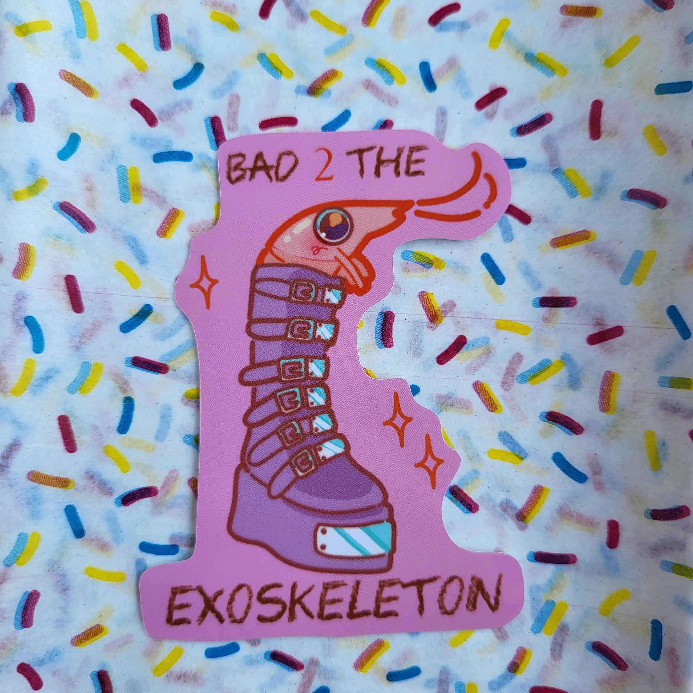 Bad 2 the Exoskeleton Sticker - Etsy