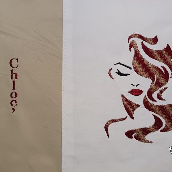 Embroidery file: • "French Sister Chloé" 13 x 18 mm - EltonKreativDesign