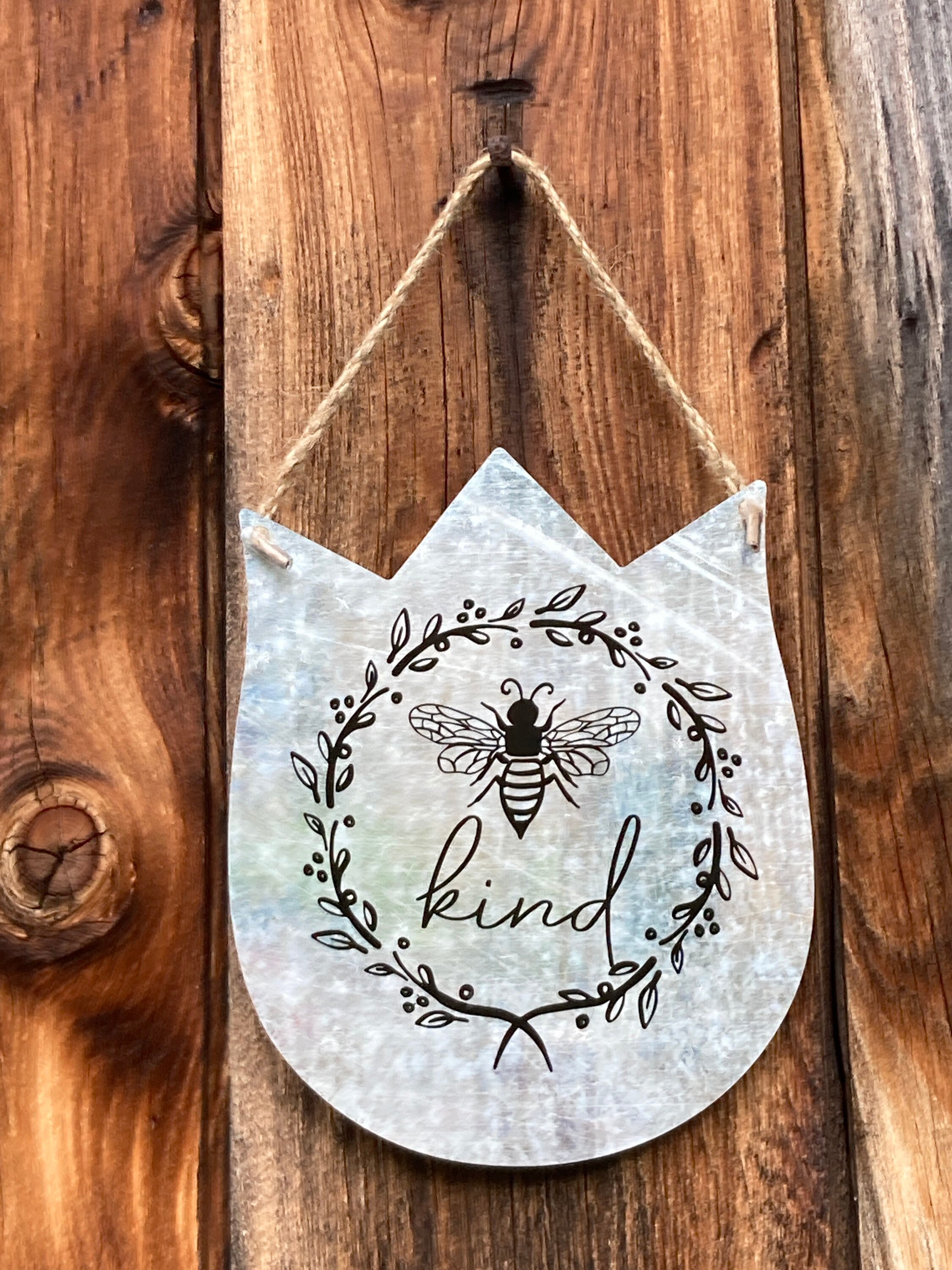 Galvanized Metal Tulip Wall Hanging Etsy