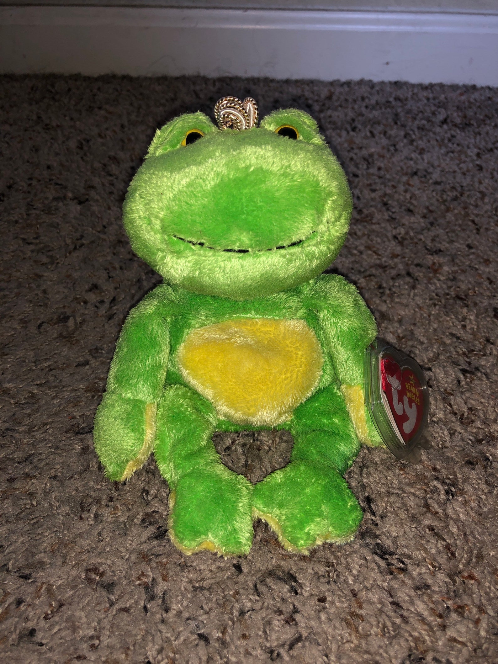 TY Charm Beanie Baby Frog 2005 Rare Great Condition With Etsy