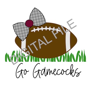 Gamecock Football Bow