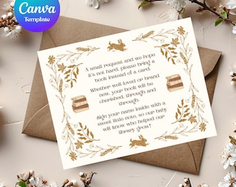 Storybook Baby Shower Invitation Set: Whimsical Canva Template (Instant Download)