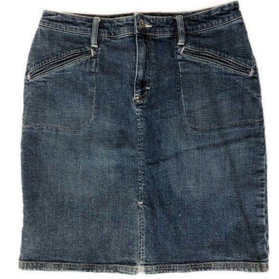 Tommy Hilfiger Sz 8 Womens Jean Skirt Denim Jeans… - image 1