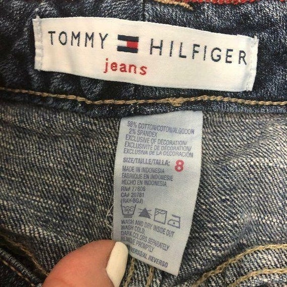Tommy Hilfiger Sz 8 Womens Jean Skirt Denim Jeans… - image 6