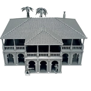 Dioramas du gouverneur Dar-es-Salaam, Tanzanie - Période coloniale Europe Afrique du Nord/Afrique du Sud, disponible en 15 mm/H0/20 mm/28 mm/35 mm, impression 3D du terrain