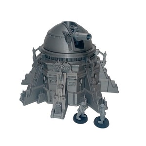 Absolution Cannon - Grimdark Terrain, 28mm and 32mm, Tabletop Terrain 40K, War Scenery Model
