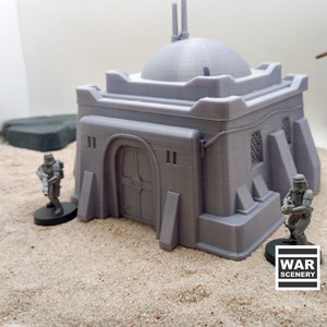 Star Wars Legion - Small Desert House - Yar&#39;Kassi Desert City, 3D Printed Scifi Terrain, 28mm Miniature Wargames, Tabletop Terrain