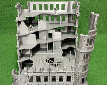 スターリングラードの建物の廃墟とスターリングラードの戦い - 東部戦線 - 第二次世界大戦 - 6 mm/10 mm/12 mm 15 mm/H0/20 mm/28 mm/32 mm/35 mm/40 mm/50 mm/60 mm