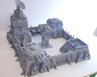 Defensive Complex - Available in 7 variants  Sci-Fi Terrain, 28mm, Tabletop Wargames , 32 mm Gothic Fortress, Gothic Bunker, Terrain