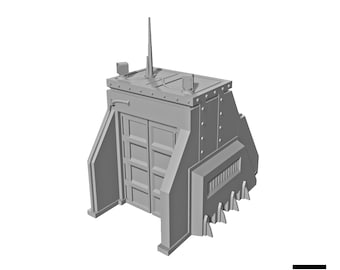 Bunker Entrance & Apocalypse Terrain - Sci-Fi Terrain - Imperial Terrain  - Available in 28mm-32mm/35mm/40mm