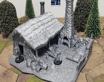 Slmeter House - Medieval Diorama, Model Medieval, Medieval Terrain, Euorpean Terrain, Available in 32mm/28mm/20mm/15mm,