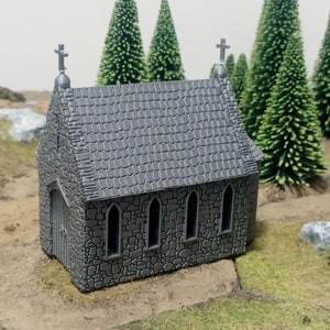 Small Chapel - Medieval Tabletop and Modeling, Diorama Model