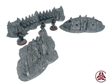 Infested Terrain Pack 3, 3 Pieces - Tyranid Terrain, Alien Terrain, Sci- Fi Alien Scenery Terrain, 28mm/32mm Scale