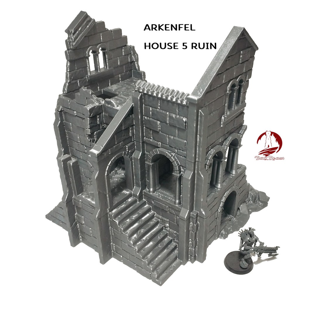 Dark Realms - Arkenfel - Bridge 2 Fantasy Tabletop Terreno Della Terra Di Mezzo - Italia - Foto 8