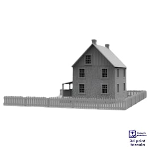 Weickert House Gettysburg - American Civil War Diorama Model Gettysburg, Tabletop Terrain, 15mm, H0, 20mm, 28mm